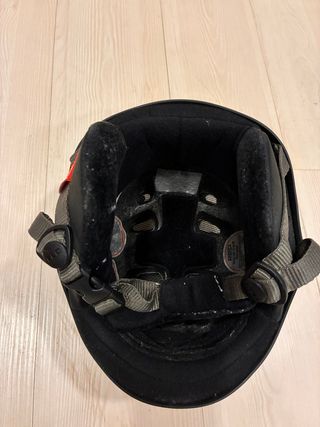 Casco infantil esquí negro mate