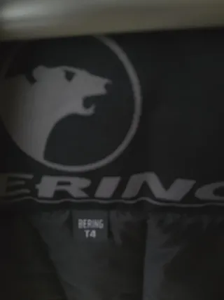 Cazadora de moto BERING negra y gris. Talla M