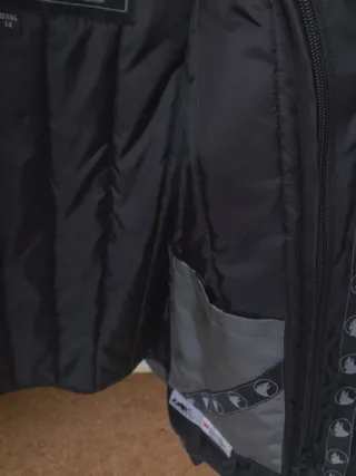 Cazadora de moto BERING negra y gris. Talla M