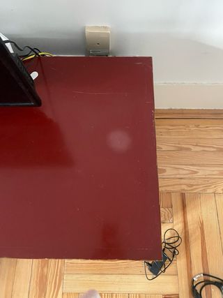 Mueble TV rojo estilo oriental