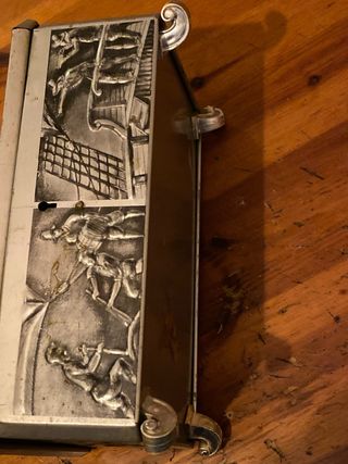 Scatola Decorativa Vintage Metallo Lavorato