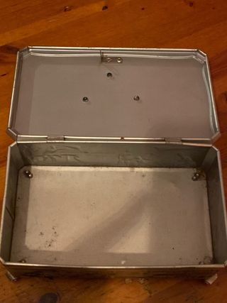 Scatola Decorativa Vintage Metallo Lavorato