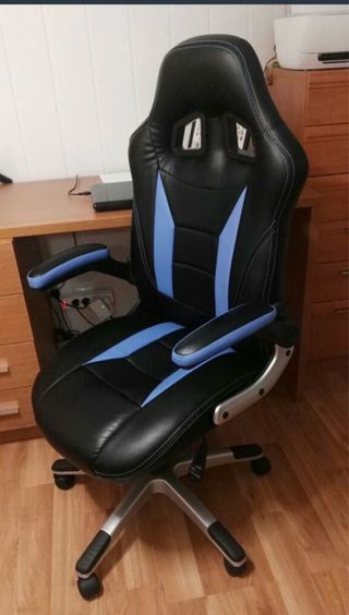 Silla Gamer Negra y Azul