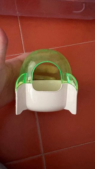 Jaula hámster 3 niveles naranja y transparente