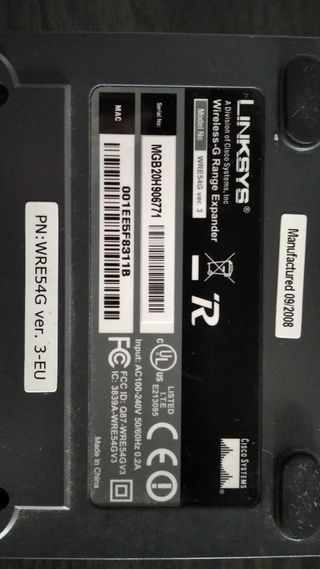 Amplificador Señal WIFI Cisco Systems LINKSYS