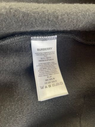 Sudadera Burberry Negra con Capucha S/Xs