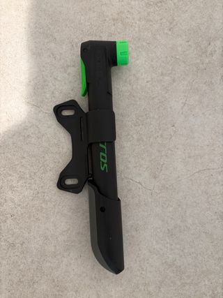 Inflador Bicicleta Portátil Negro/Verde