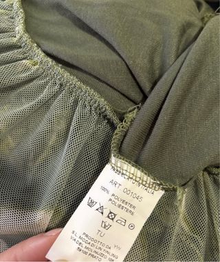 Vestido largo verde Glowrias con estampado floral