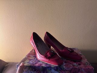 Zapatos Cressy Talla 37 Tacón Rojo