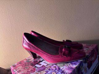 Zapatos Cressy Talla 37 Tacón Rojo