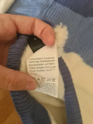 Jersey Shein rayas azul y blanco