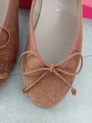 Bailarinas Papanatas Talla 37 Doradas