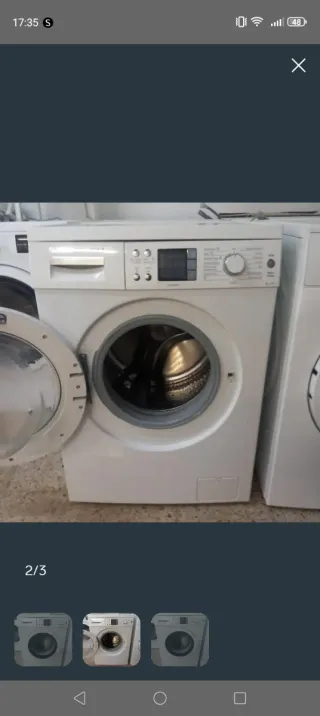 Lavadora Carga Frontal Blanca