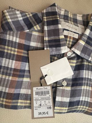 Camisa Lino Massimo Dutti Talla M