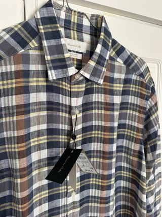 Camisa Lino Massimo Dutti Talla M