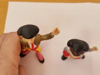 Lote 2 figuras PVC duo sacapuntas