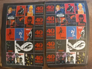 40 Francobolli Diabolik - 40° Anniversario