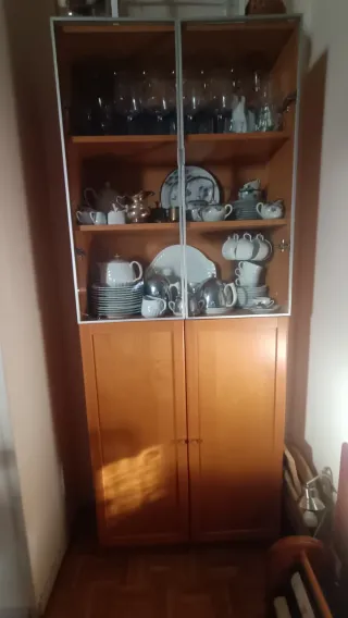 Librería Billy cristal y madera