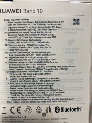 HUAWEI Band 10 Plata/Blanco