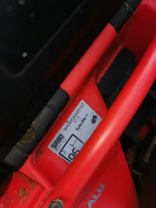 Cortacésped Sabo ROJO 43 Turbo start. Segadora