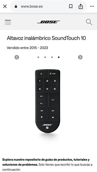 Altavoz Bose Soundtouch 10 Negro