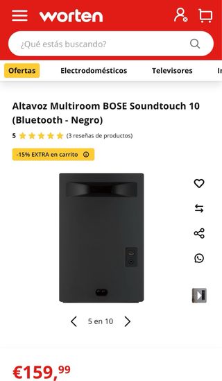 Altavoz Bose Soundtouch 10 Negro