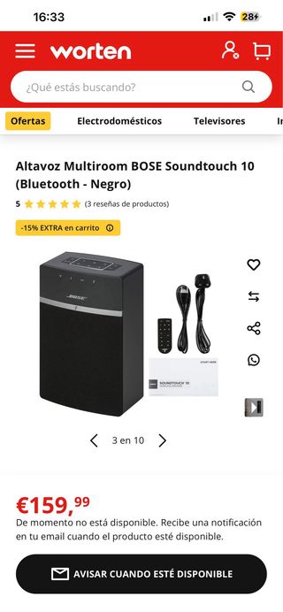 Altavoz Bose Soundtouch 10 Negro