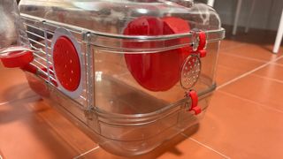 Jaula Hámster Zolux Rody3 Transparente y Roja