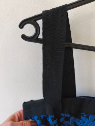 Vestido CH Carolina Herrera azul flores talla 4