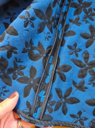 Vestido CH Carolina Herrera azul flores talla 4