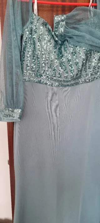 Vestido fiesta lentejuelas talla L