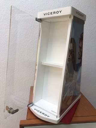Vitrina Viceroy expositora madera y metacrilato