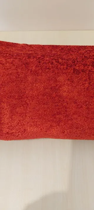 Retal tela tapicería color teja.