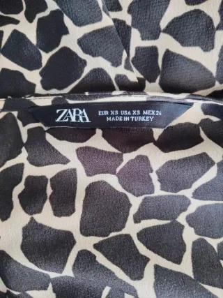 Vestido Estampado Zara