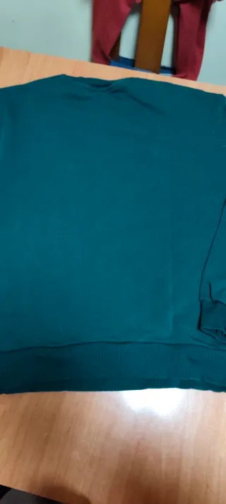 Sudadera verde con adornos. Stradivarius