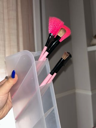 Organizador de escritorio transparente