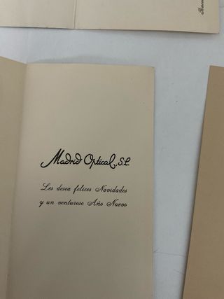 Lote de 4 felicitaciones de navidad antiguas