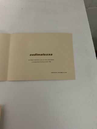 Lote de 4 felicitaciones de navidad antiguas