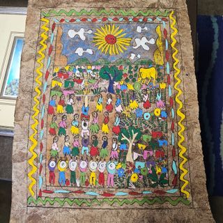 Dipinto Messicano su Carta Amate