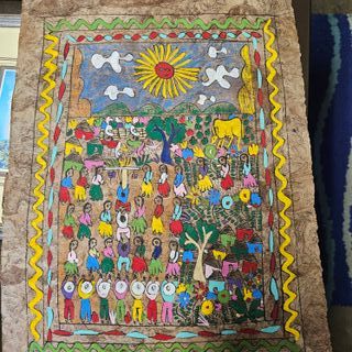 Dipinto Messicano su Carta Amate