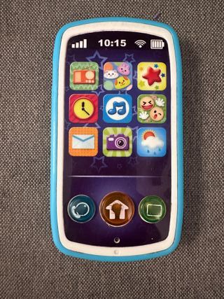 Teléfono móvil de juguete azul