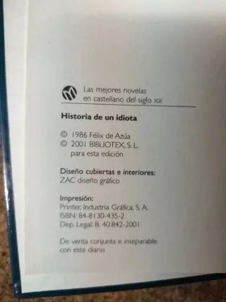Historia de un idiota contada por él mismo