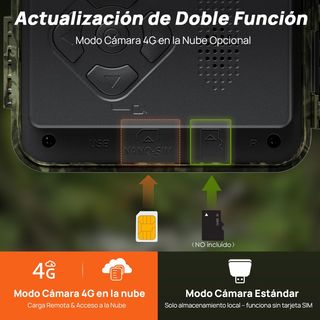 Cámara caza iZEEKER 4G 48MP 2K fototrampeo