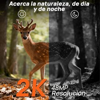 Cámara caza iZEEKER 4G 48MP 2K fototrampeo