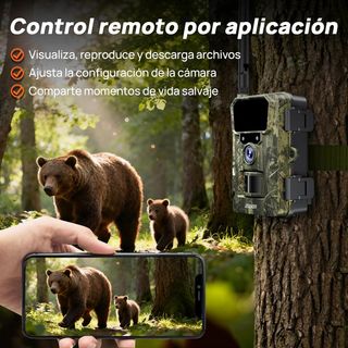 Cámara caza iZEEKER 4G 48MP 2K fototrampeo