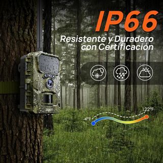 Cámara caza iZEEKER 4G 48MP 2K fototrampeo