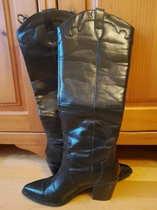 Botas altas negras mujer