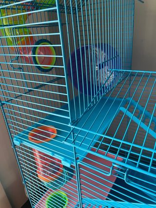 Jaula para hámster con tubos