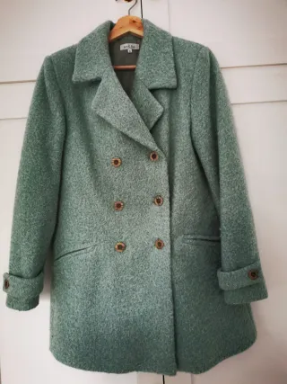 Abrigo An&Be verde azulado talla S