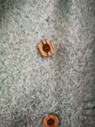 Abrigo An&Be verde azulado talla S